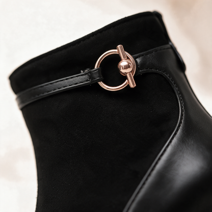 Vallory Ring-Buckle Boots
