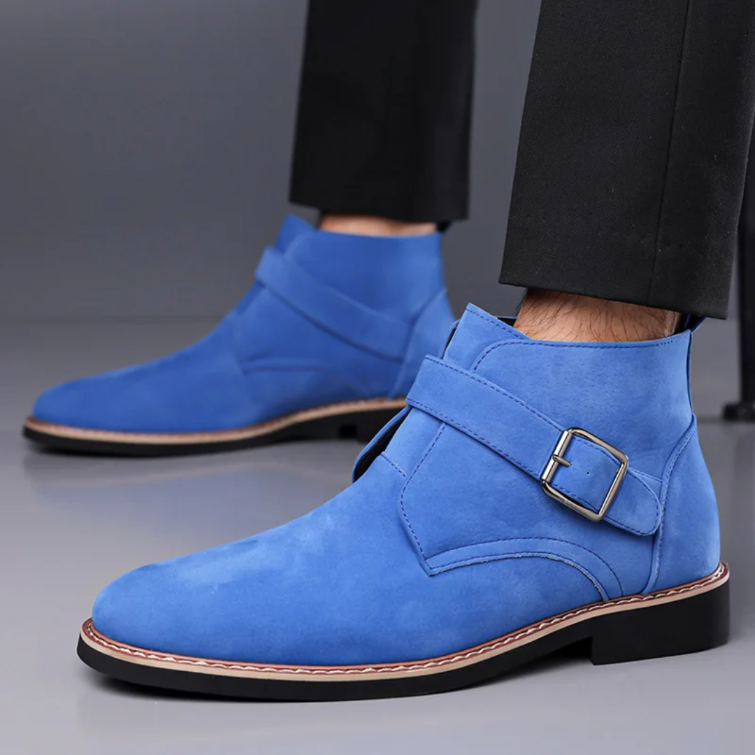 Klein Cobalt Suede Chelsea Boot