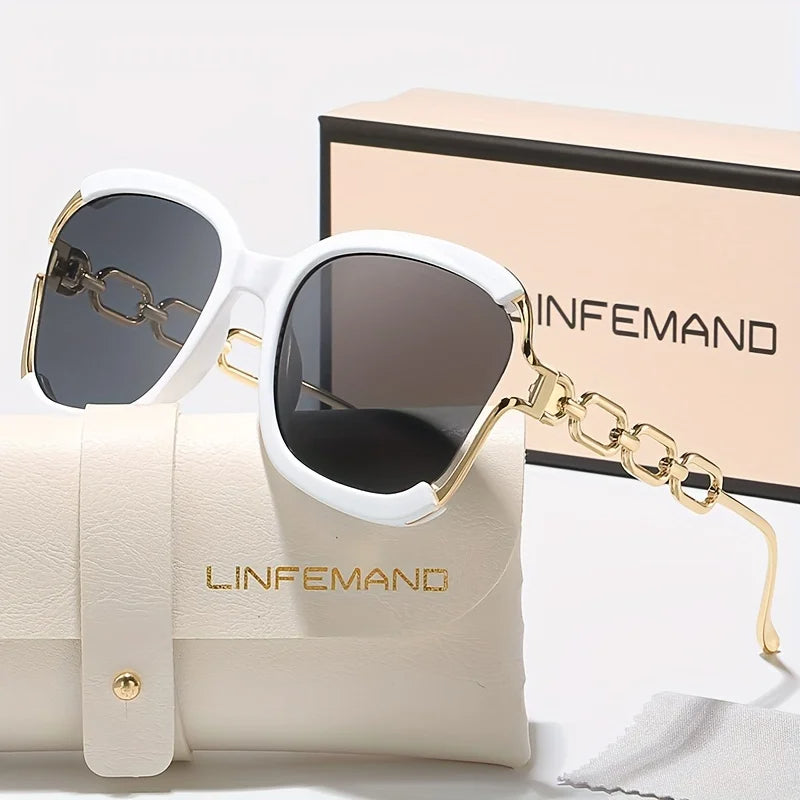 Soleil Chain-Link Gradient Frame Eyewear