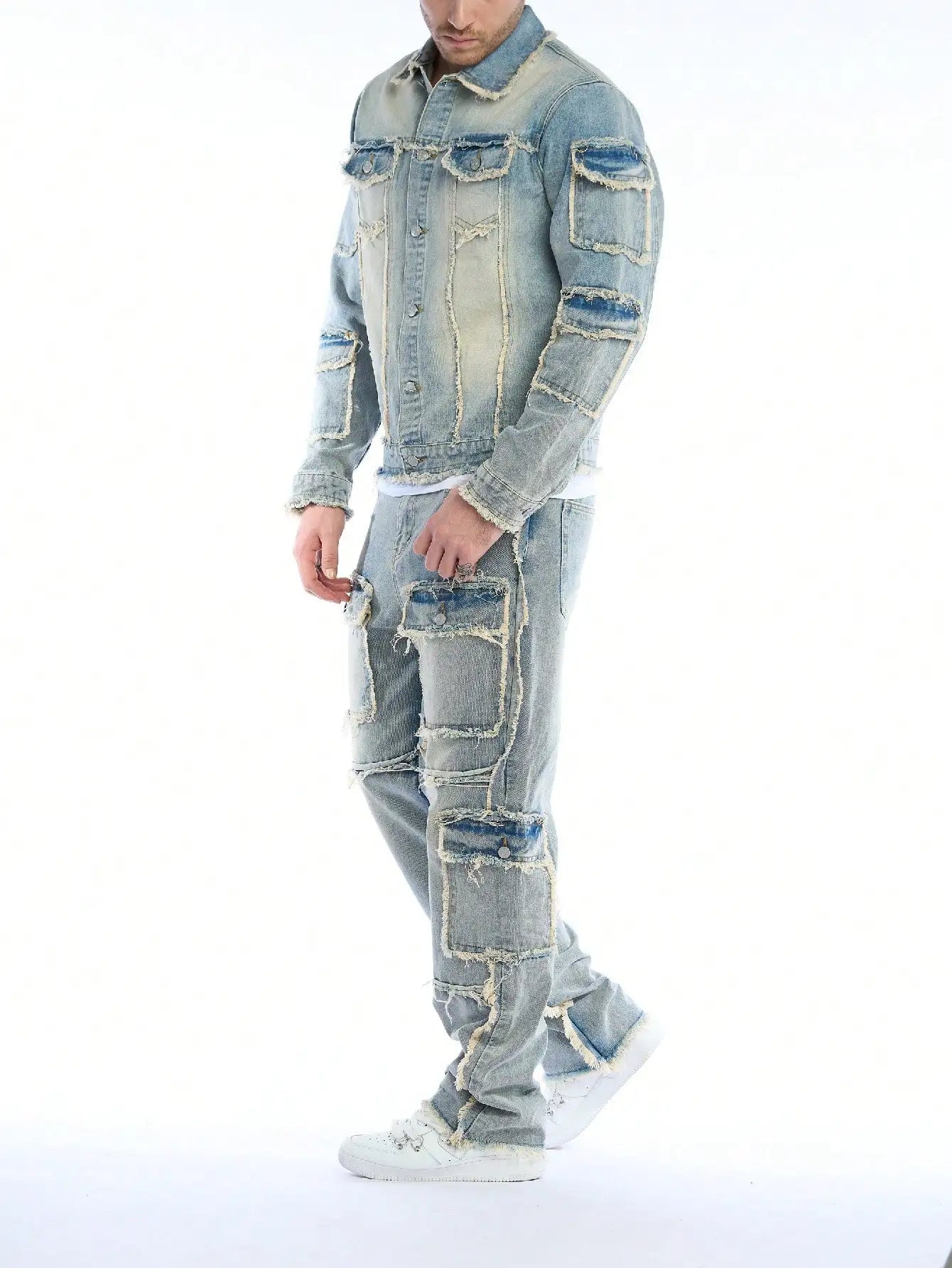 Kellerman Distressed Denim Set