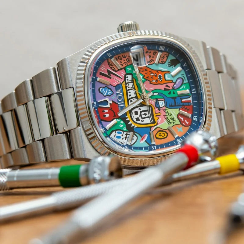 Chromatic Street Art Dial Timepiece