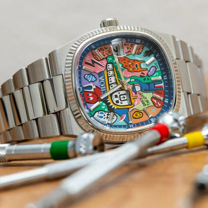Chromatic Street Art Dial Timepiece