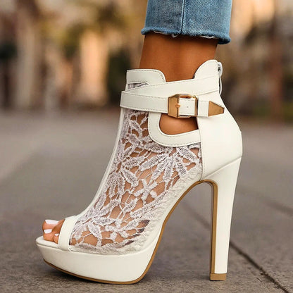 Isabella Lace Heels