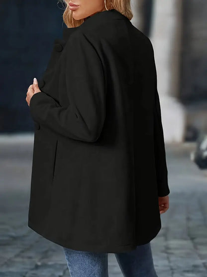 Marchesa Stand-Collar Coat