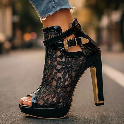 Isabella Lace Heels
