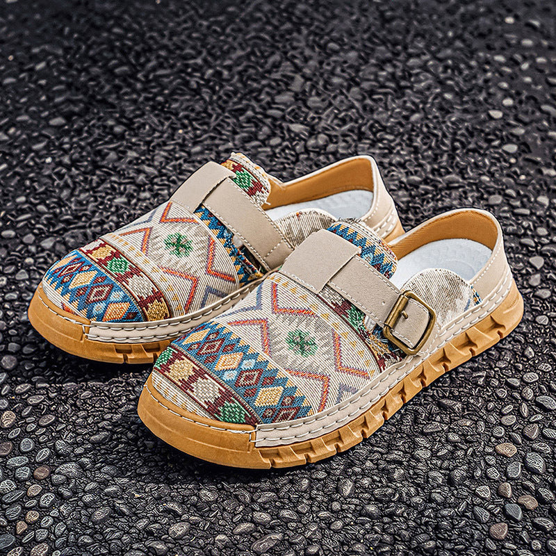 Marrakech Woven Buckle Slides