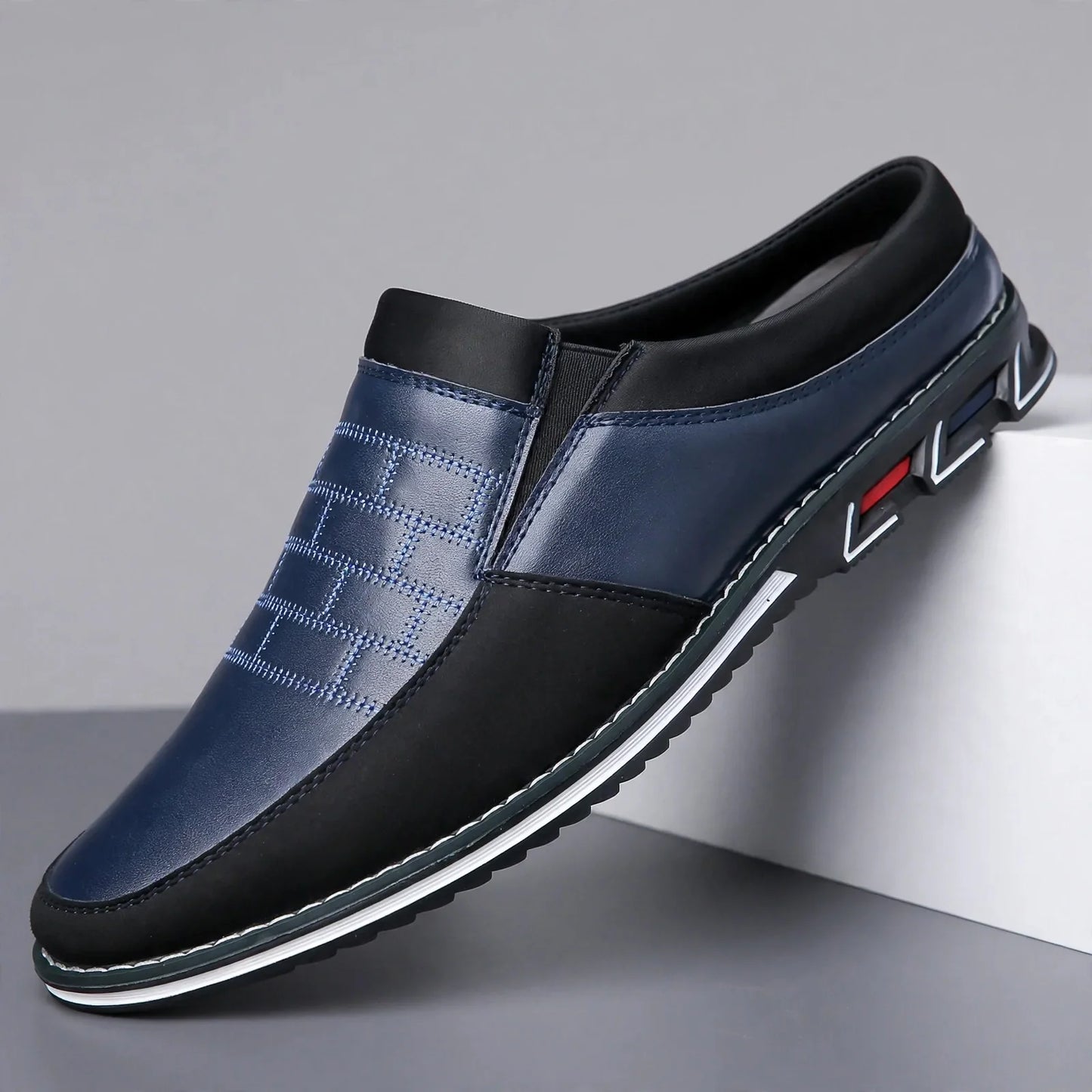 Cassio Croc-Embossed Mules