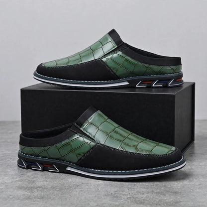 Cassio Croc-Embossed Mules