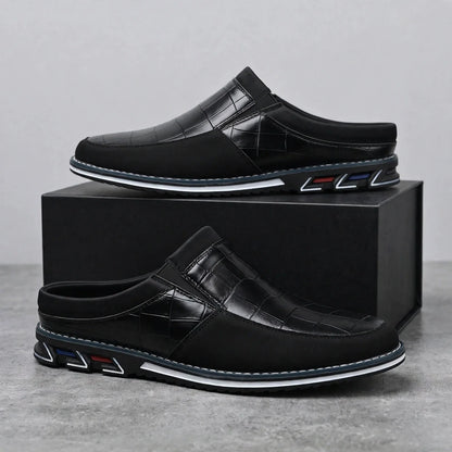 Cassio Croc-Embossed Mules
