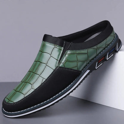 Cassio Croc-Embossed Mules