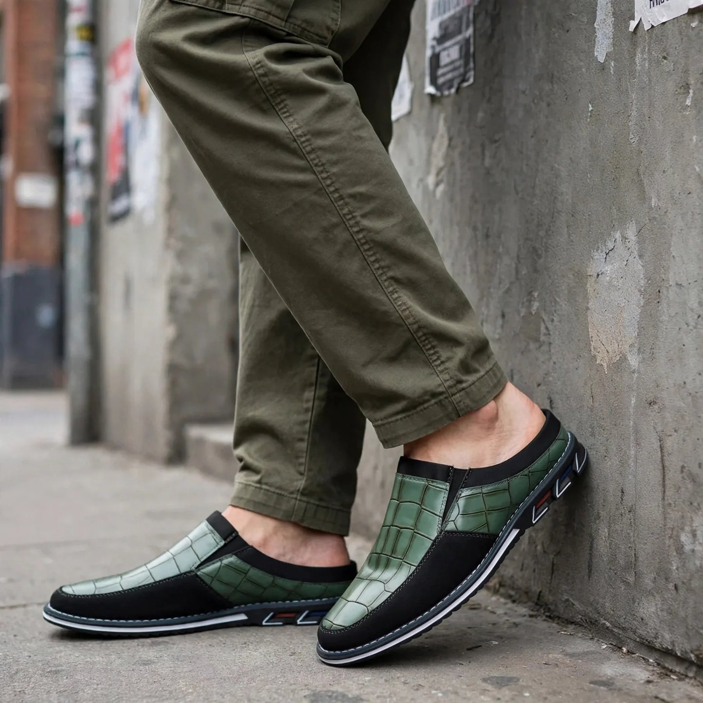 Cassio Croc-Embossed Mules