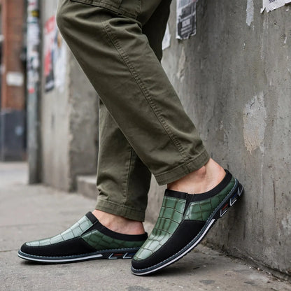 Cassio Croc-Embossed Mules