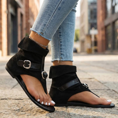 Nomad Soul Ankle-Wrap Flat Sandals