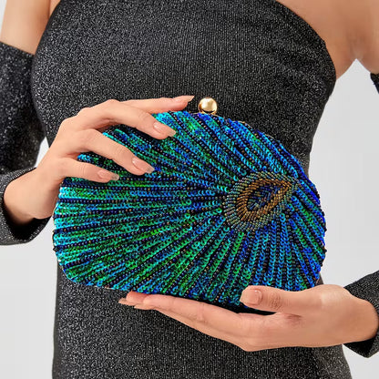 Empress Peacock Clutch Bag