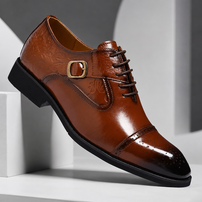 Antiqued Monk-Strap Oxford