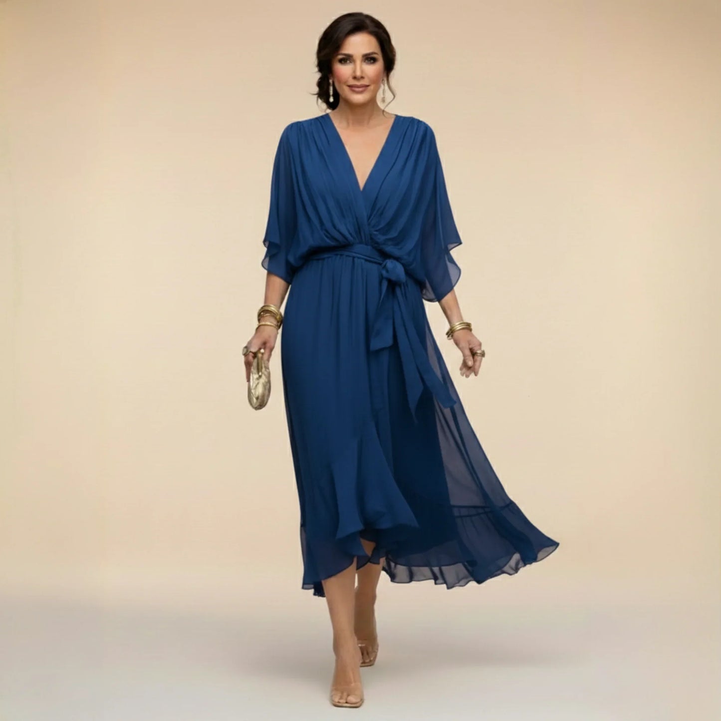 Florentine Drape Midi