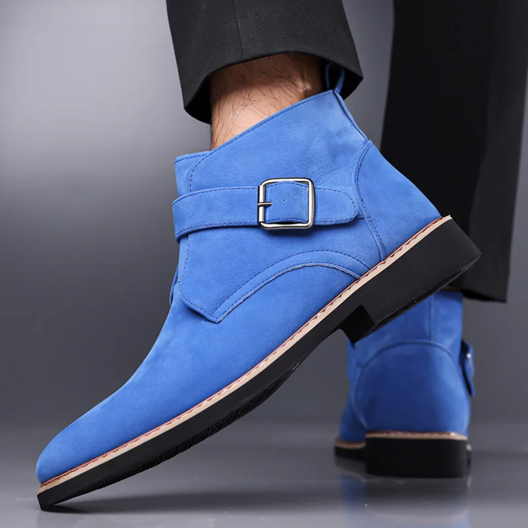 Klein Cobalt Suede Chelsea Boot