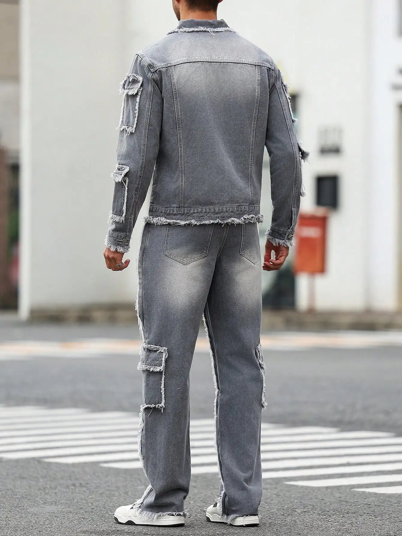 Kellerman Distressed Denim Set