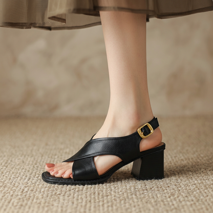 Strada Nera Heel Sandals