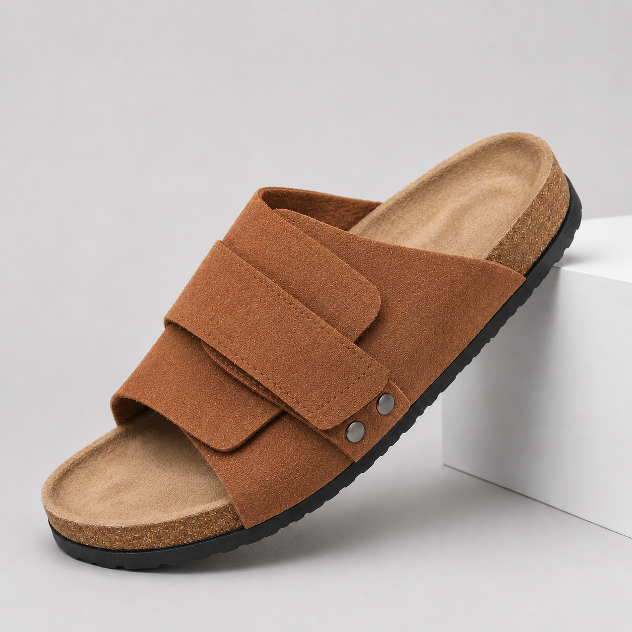 Wexley Suede Footbed Slides