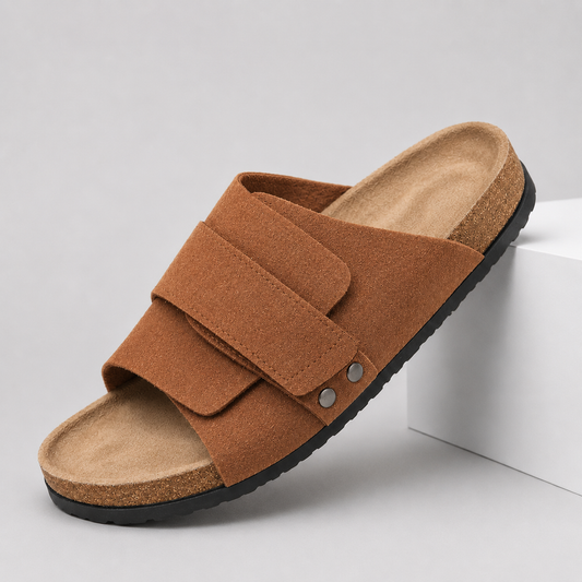 Wexley Suede Footbed Slides