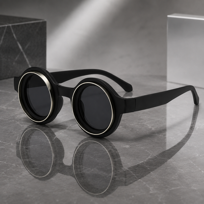 Cobalt Double-Ring Sunglasses