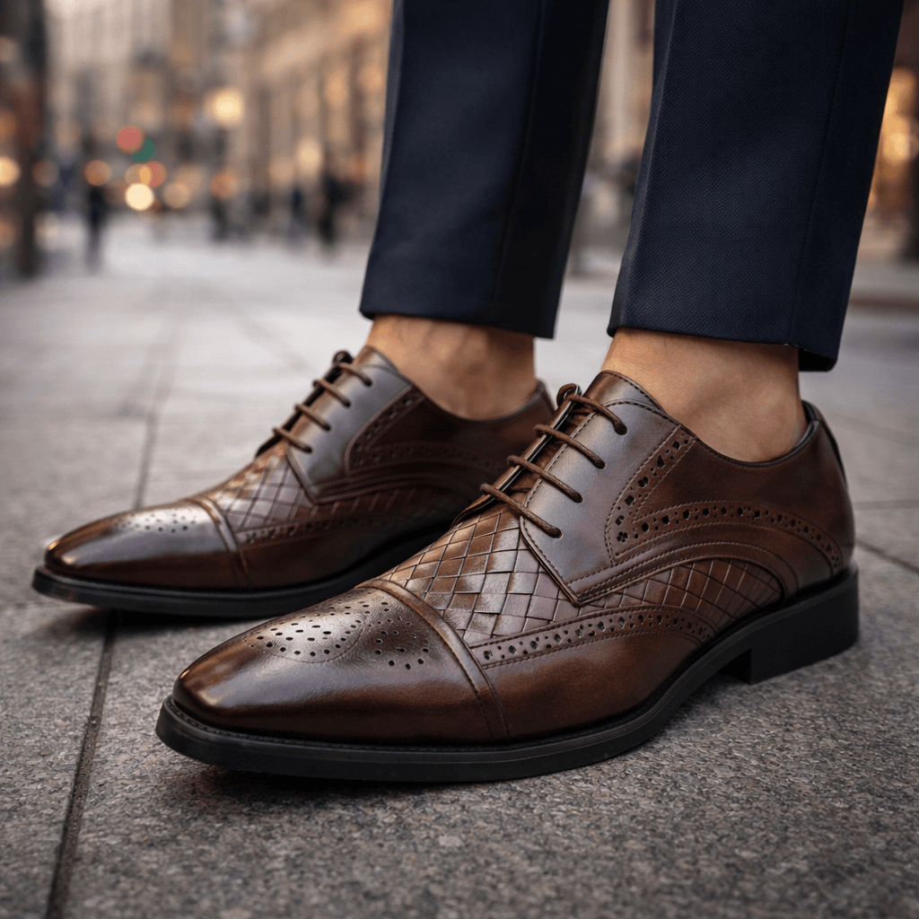 Damier Brogue Oxford