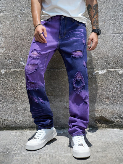 Wardell Tie-Dye Distressed Jeans