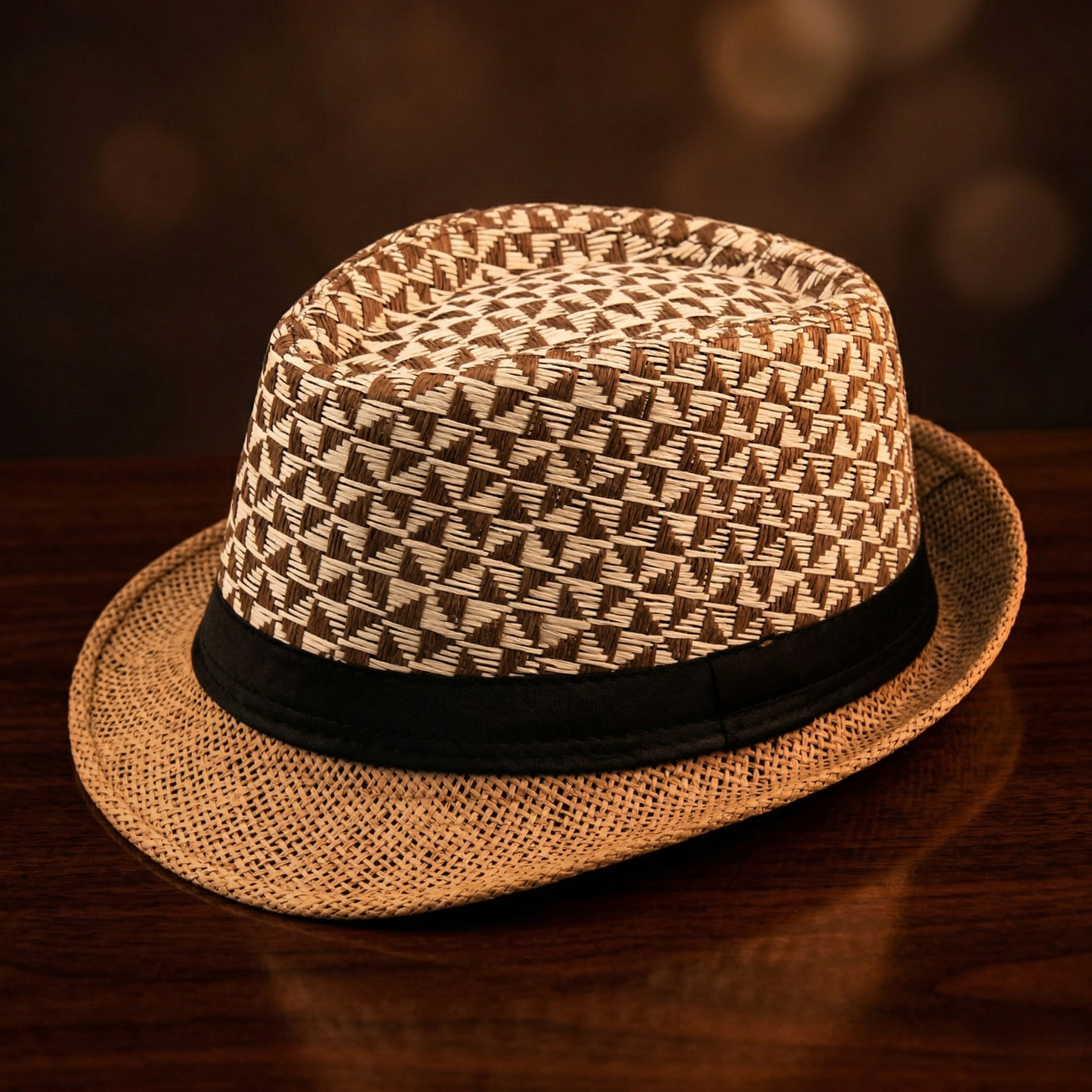 Havana Woven Contrast Trilby