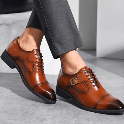 Antiqued Monk-Strap Oxford