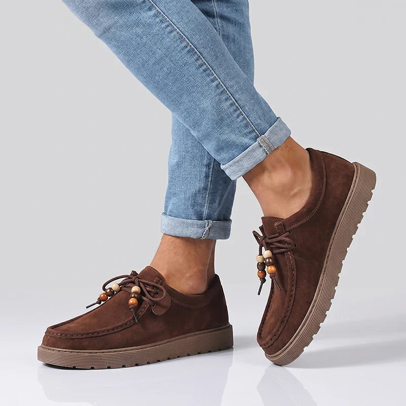 Osric Beaded Suede Moccasin