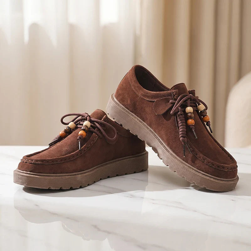 Osric Beaded Suede Moccasin