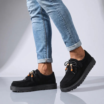 Osric Beaded Suede Moccasin