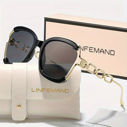 Soleil Chain-Link Gradient Frame Eyewear