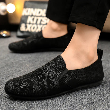 Ebony Baroque Embroidered Loafer