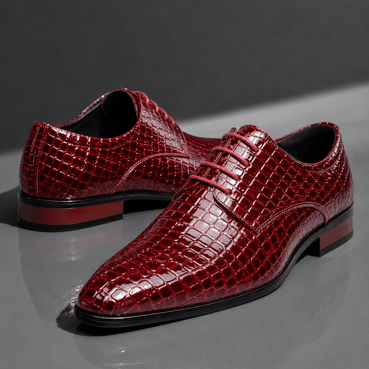 Cavallo Croc Oxfords