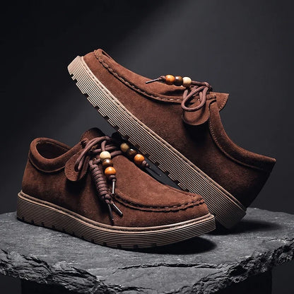 Osric Beaded Suede Moccasin