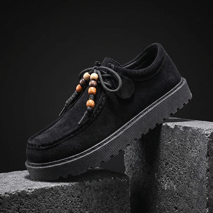 Osric Beaded Suede Moccasin