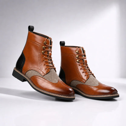 Hornbury Tweed Wingtip Boots
