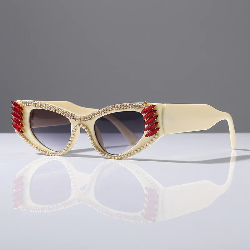 Odalys Crystal Cat-Eye Sunglasses