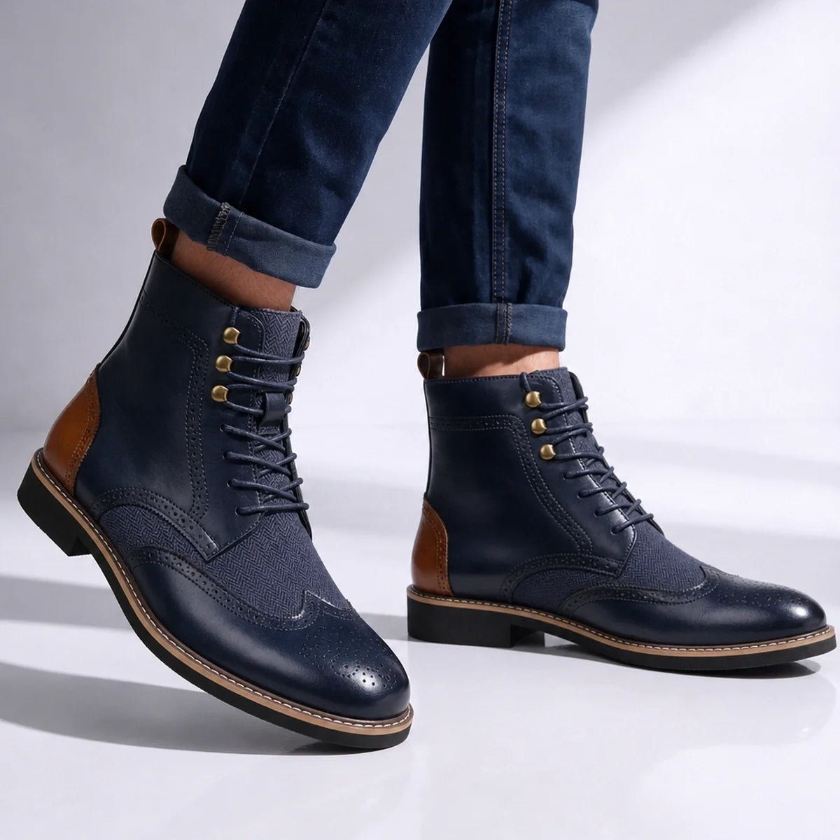 Hornbury Tweed Wingtip Boots