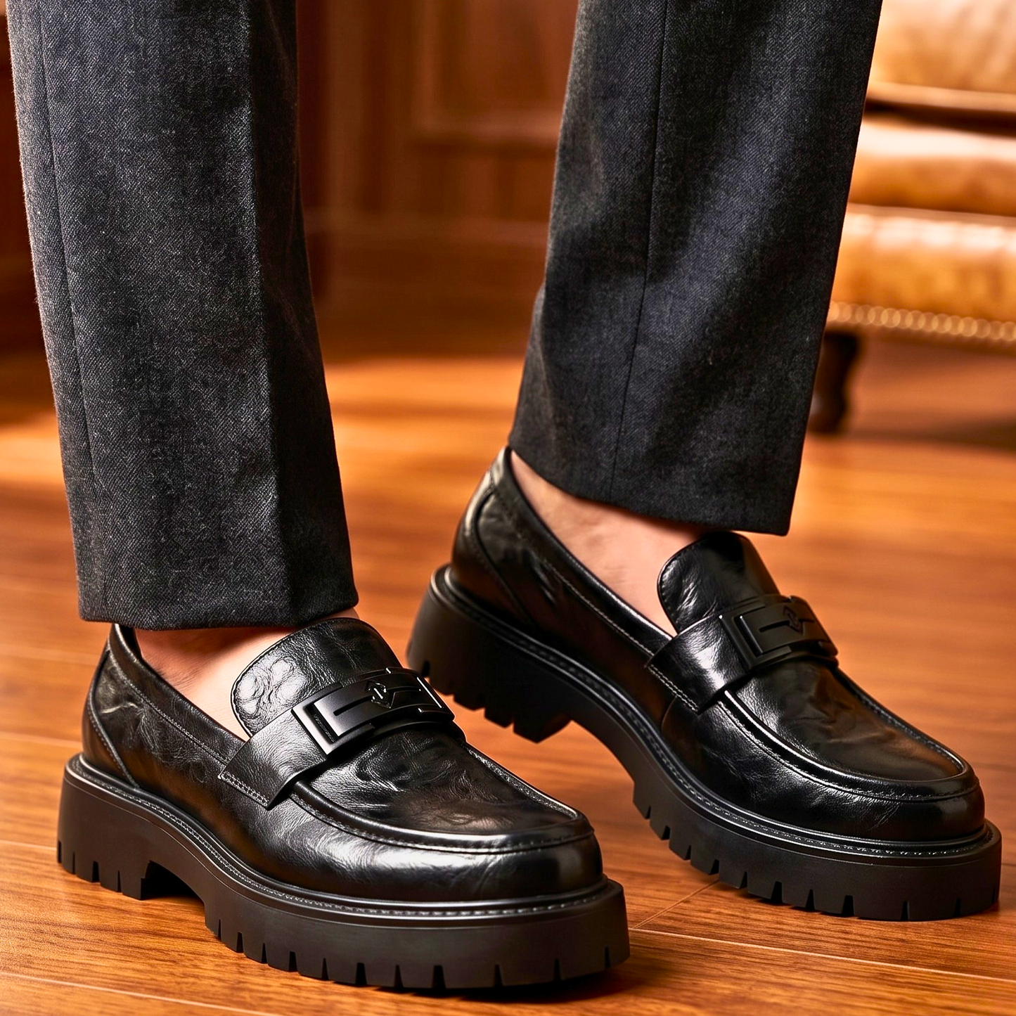 Chunky Leather Loafer