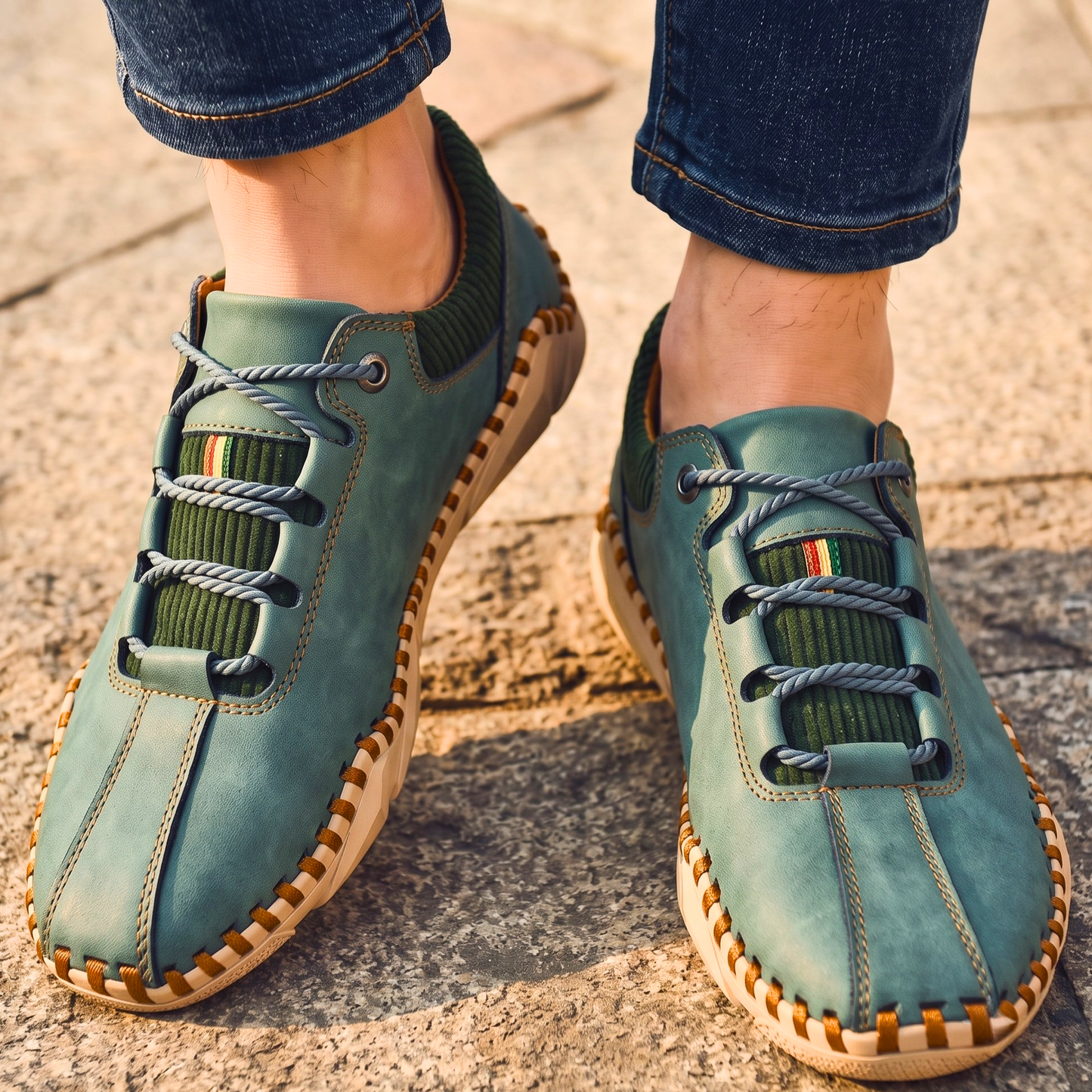 Bramwell Corduroy-Trim Sneakers