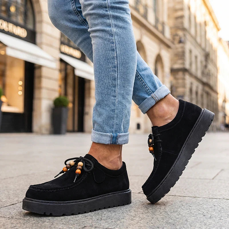 Osric Beaded Suede Moccasin