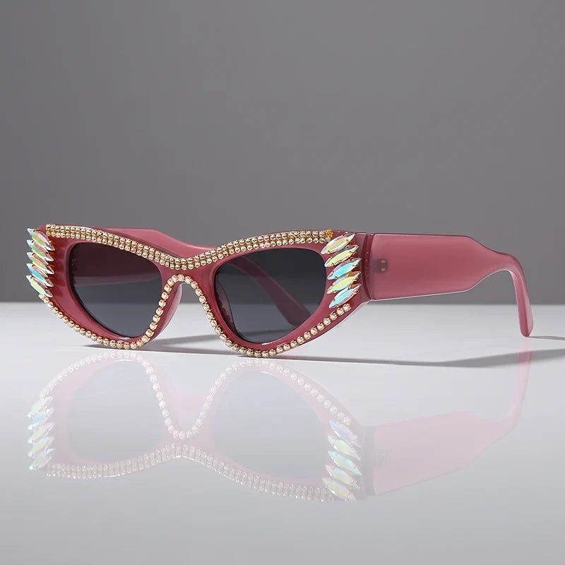 Odalys Crystal Cat-Eye Sunglasses