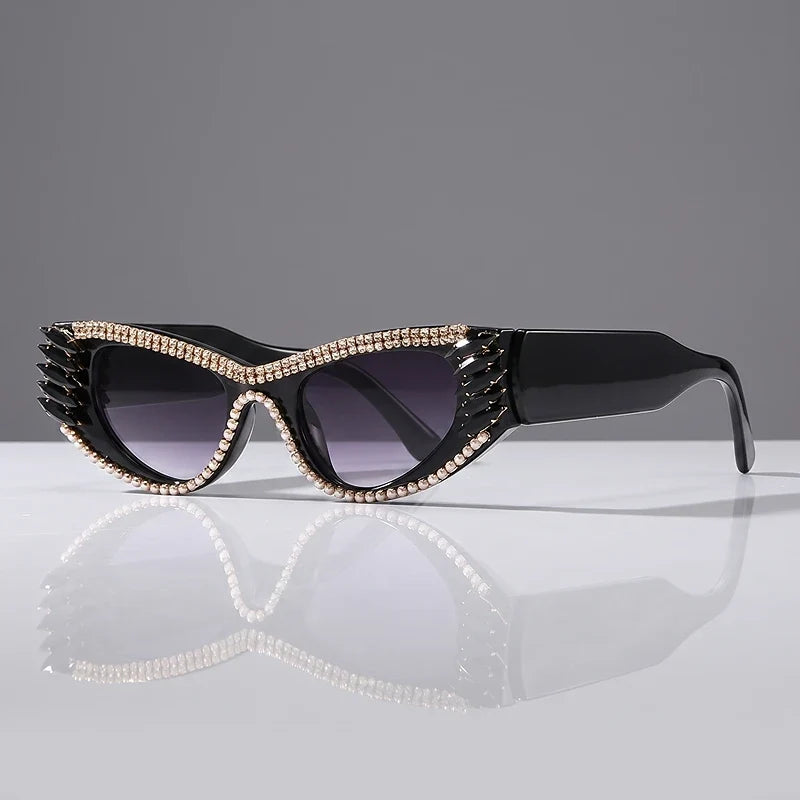Odalys Crystal Cat-Eye Sunglasses
