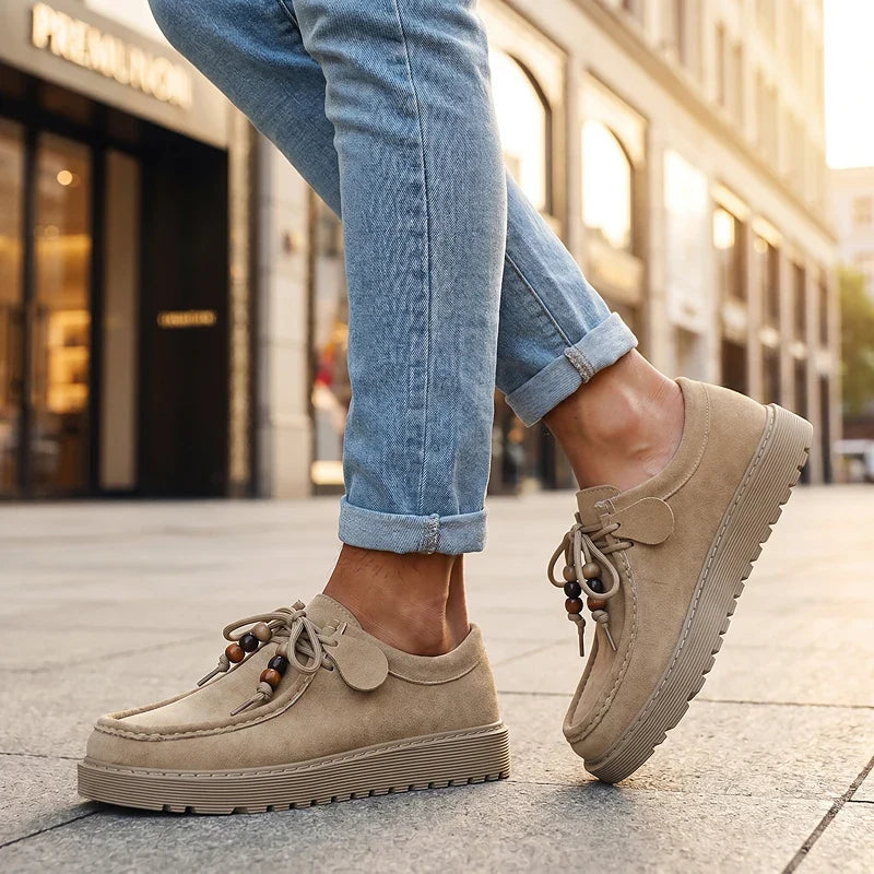 Osric Beaded Suede Moccasin