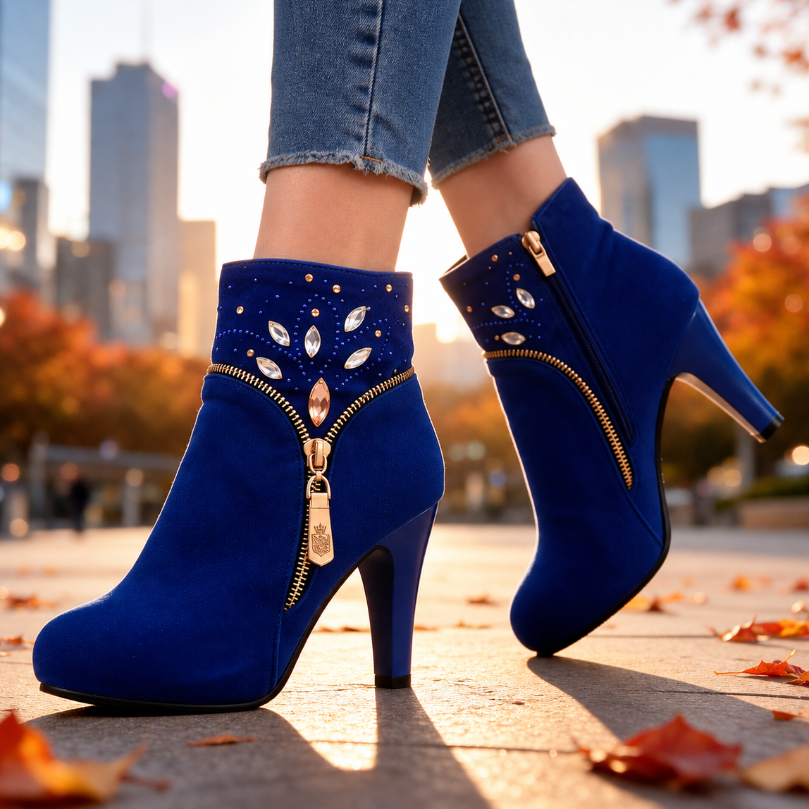 Vermillion Crystal Boots