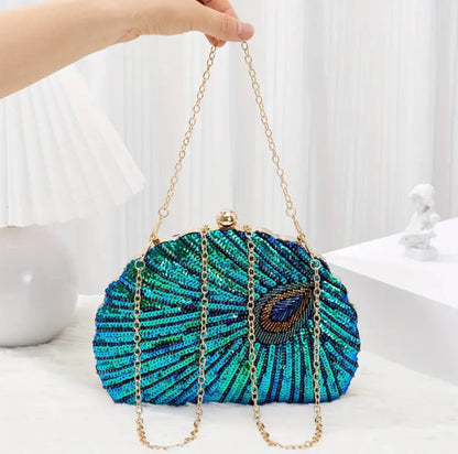 Empress Peacock Clutch Bag