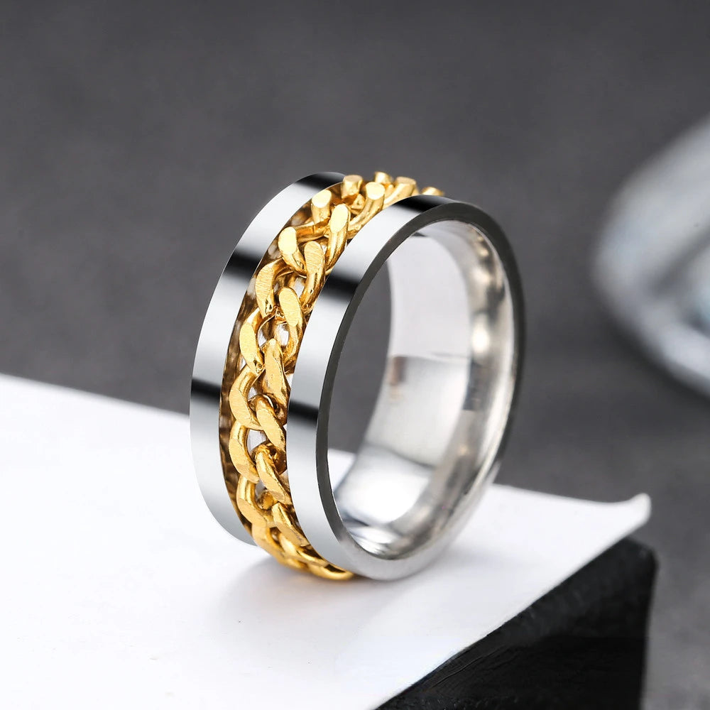Lennox Revolve Link Ring